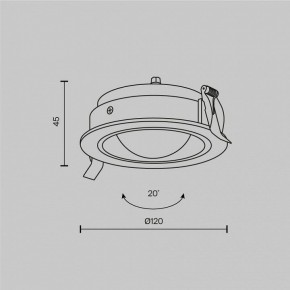 Встраиваемый светильник Maytoni Lens DL105-12W4K-W в Агрызе - agryz.ok-mebel.com | фото 8