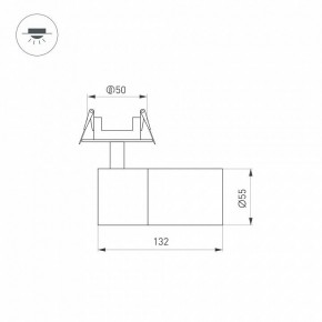 Встраиваемый светильник на штанге Arlight LGD-ARTEMIS-BUILT-FLAP-R55-12W 051795 в Агрызе - agryz.ok-mebel.com | фото 7