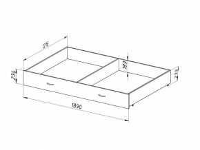 Ящик для металлических кроватей 120*190 (Венге) в Агрызе - agryz.ok-mebel.com | фото 2