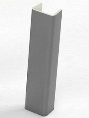 Торцевая заглушка  для цоколя h100 мм (Алюминий, Белый, Черный, Сонома) в Агрызе - agryz.ok-mebel.com | фото