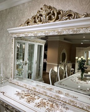 Зеркало Алсу (белый глянец) в Агрызе - agryz.ok-mebel.com | фото 2